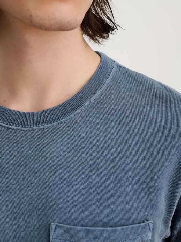 Alex Mill Tees Polos Vintage Wash Pocket Tee Faded Blue 8211 Men