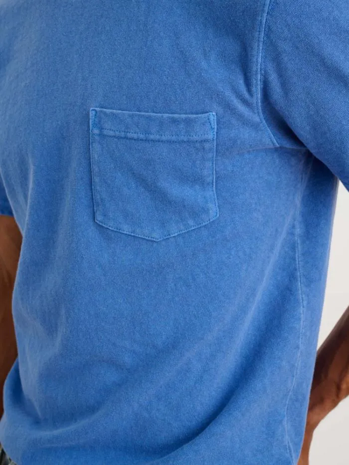 Alex Mill Tees Polos Vintage Wash Pocket Tee Washed Cobalt 8211 Men