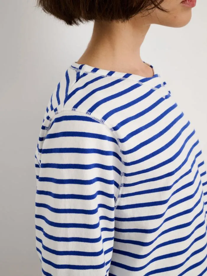 Alex Mill Tees Tanks Lakeside Striped Tee Naturalblue 8211 Women