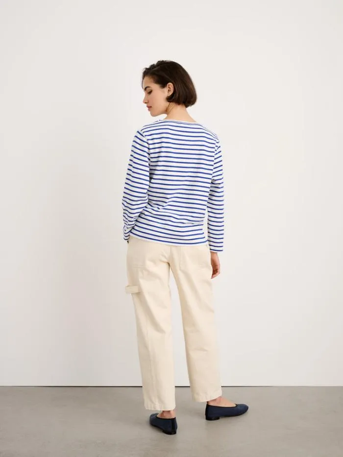 Alex Mill Tees Tanks Lakeside Striped Tee Naturalblue 8211 Women