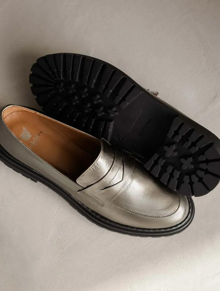 Amalia Cosmic Silver Women Bobbies Loafers and Derbies Amalia Cosmic Silver Women Bobbies Loafers and Derbies