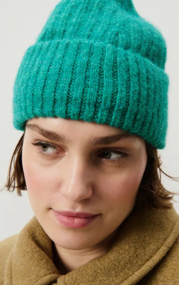 American Vintage Beanies and Caps WomenMen Beanie East Melange Duck Blue