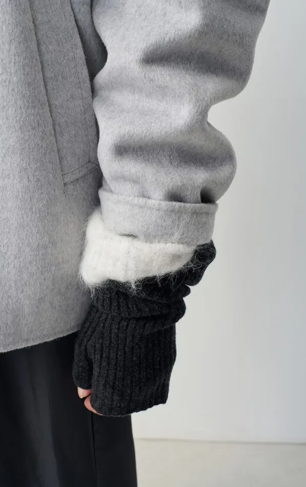 American Vintage Gloves Women Mittens Raxow Charcoal Melange American Vintage Gloves Women Mittens Raxow Charcoal Melange