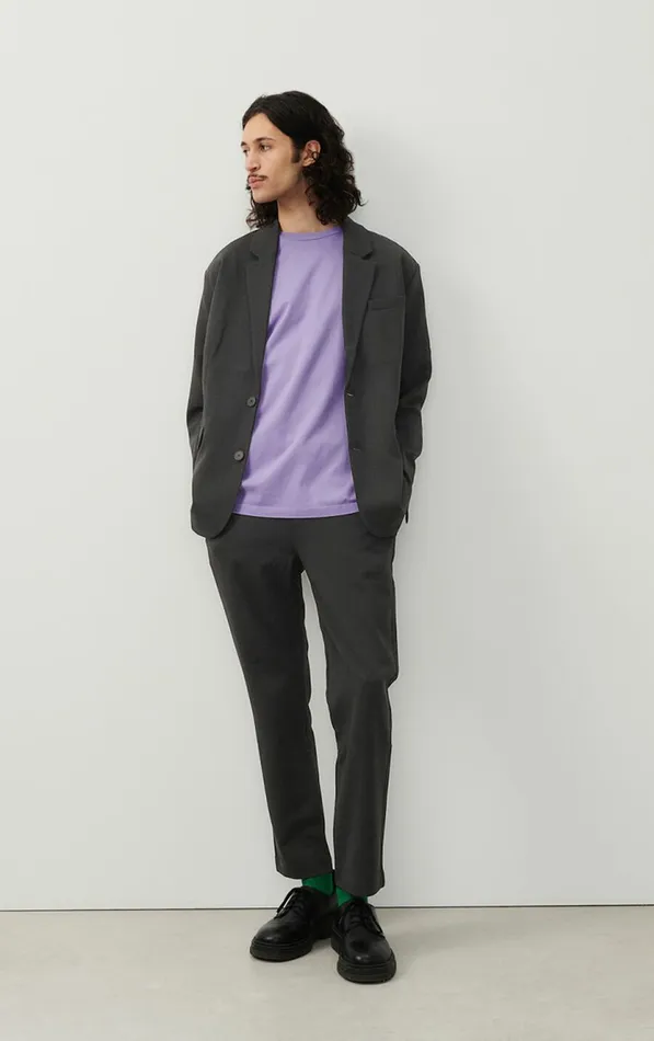 American Vintage Jackets and Blazers Men Blazer Pukstreet Carbon Melange American Vintage Jackets and Blazers Men Blazer Pukstreet Carbon Melange