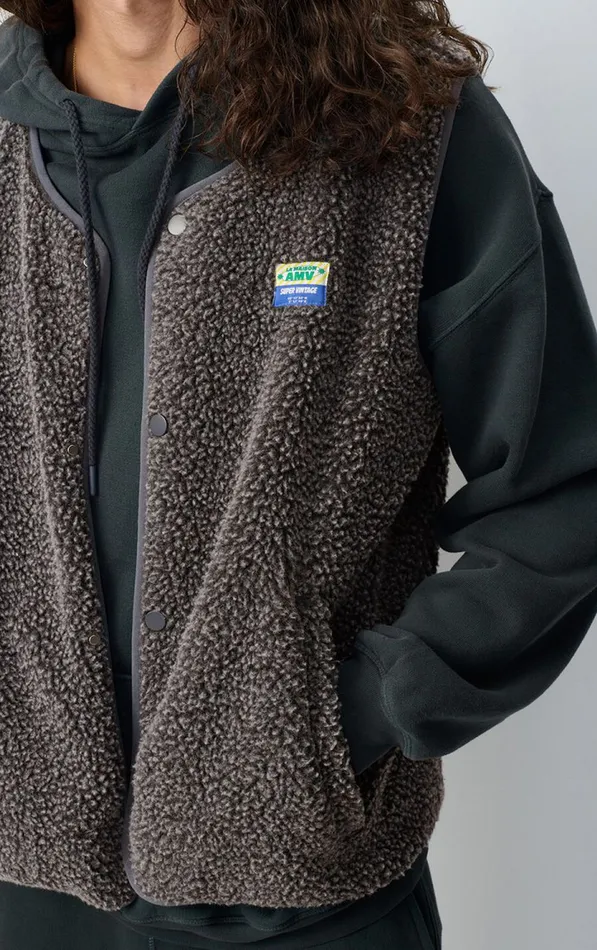 American Vintage Jackets and Blazers Men Jacket Hoktown Melange Charcoal