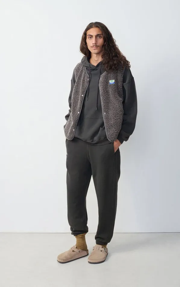 American Vintage Jackets and Blazers Men Jacket Hoktown Melange Charcoal