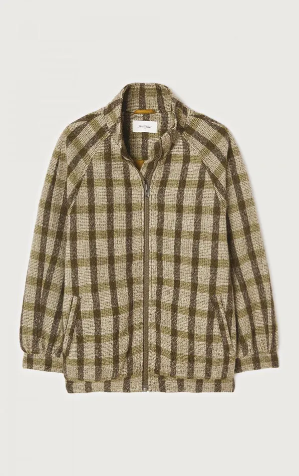 American Vintage Jackets and Blazers Women Jacket Tursburg Lizard Tartan American Vintage Jackets and Blazers Women Jacket Tursburg Lizard Tartan