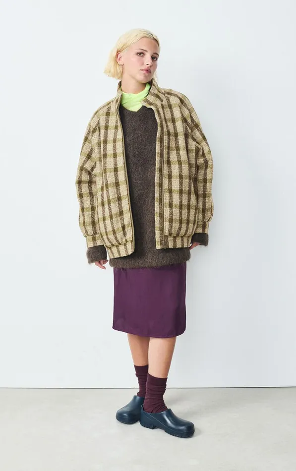 American Vintage Jackets and Blazers Women Jacket Tursburg Lizard Tartan American Vintage Jackets and Blazers Women Jacket Tursburg Lizard Tartan