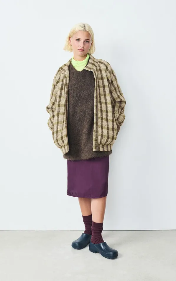 American Vintage Jackets and Blazers Women Jacket Tursburg Lizard Tartan American Vintage Jackets and Blazers Women Jacket Tursburg Lizard Tartan