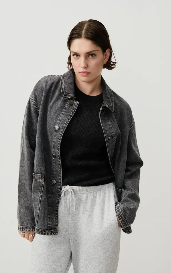 American Vintage Jackets and Blazers WomenMen Jacket Yopday Salt And Pepper American Vintage Jackets and Blazers WomenMen Jacket Yopday Salt And Pepper