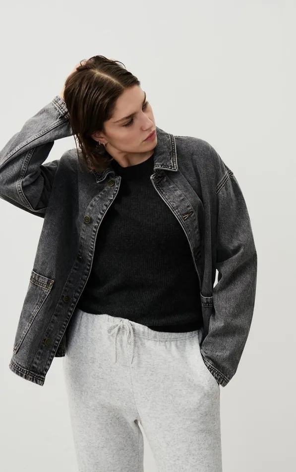 American Vintage Jackets and Blazers WomenMen Jacket Yopday Salt And Pepper American Vintage Jackets and Blazers WomenMen Jacket Yopday Salt And Pepper