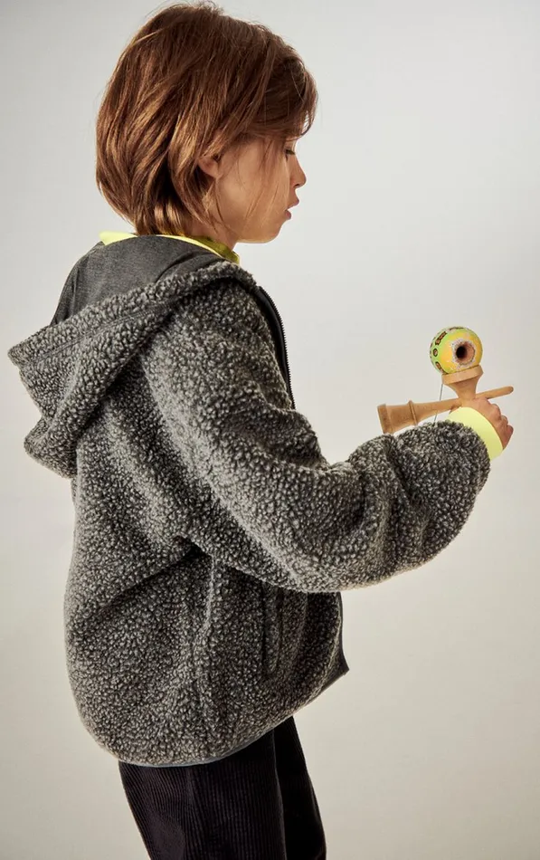 American Vintage Jackets and Coats Kids Jacket Hoktown Melange Charcoal