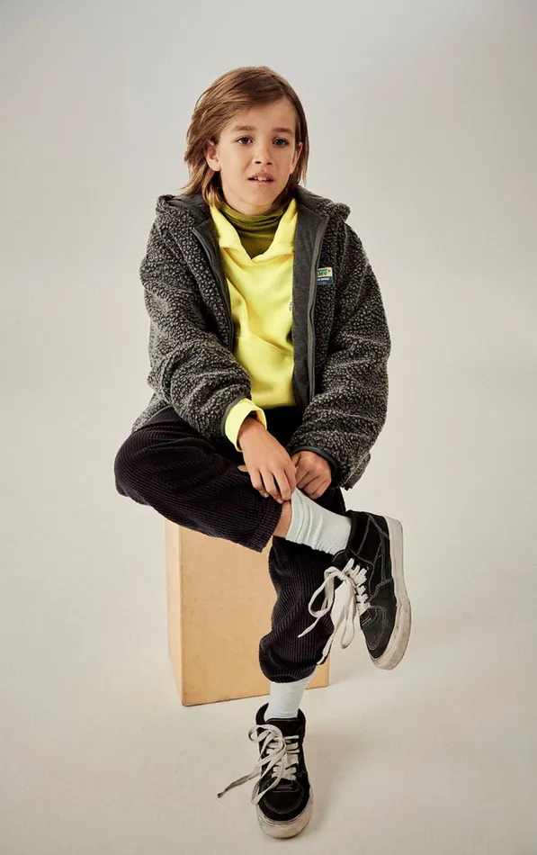 American Vintage Jackets and Coats Kids Jacket Hoktown Melange Charcoal