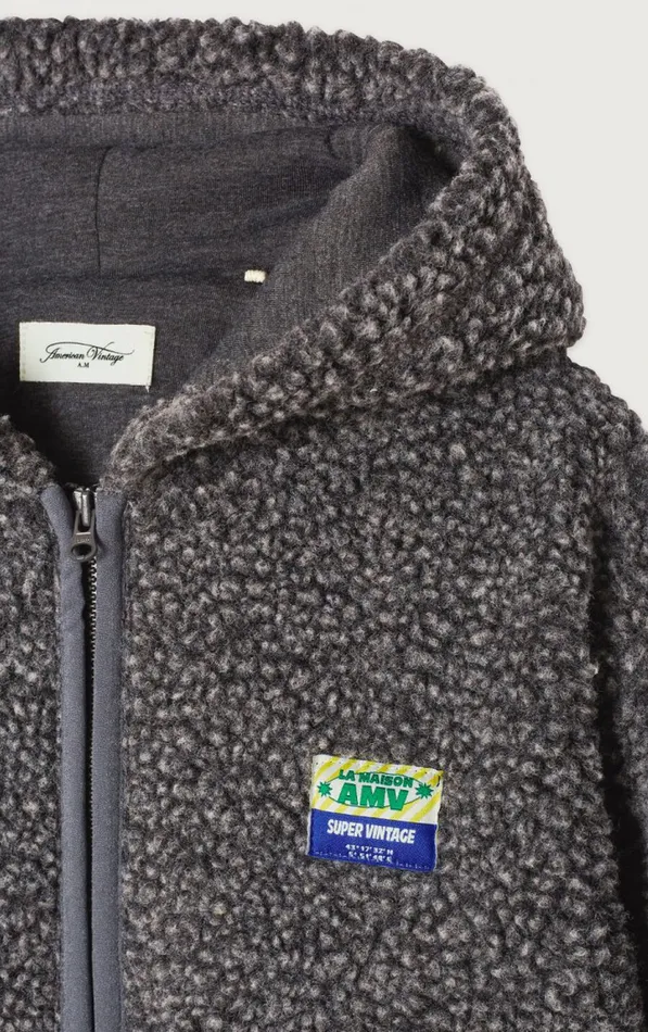 American Vintage Jackets and Coats Kids Jacket Hoktown Melange Charcoal