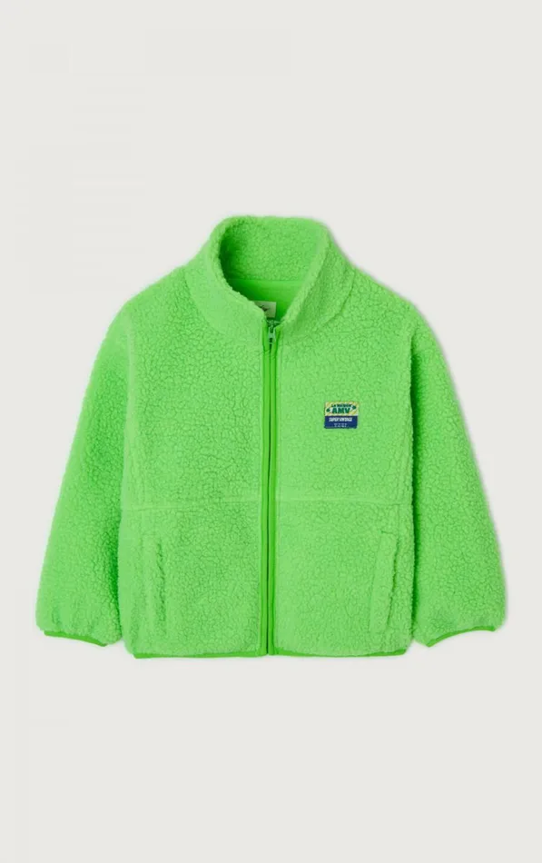 American Vintage Jackets and Coats Kids Jacket Hoktown Melange Fluorescent Green