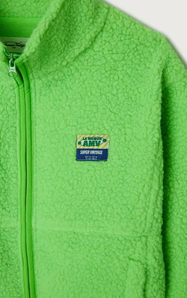 American Vintage Jackets and Coats Kids Jacket Hoktown Melange Fluorescent Green