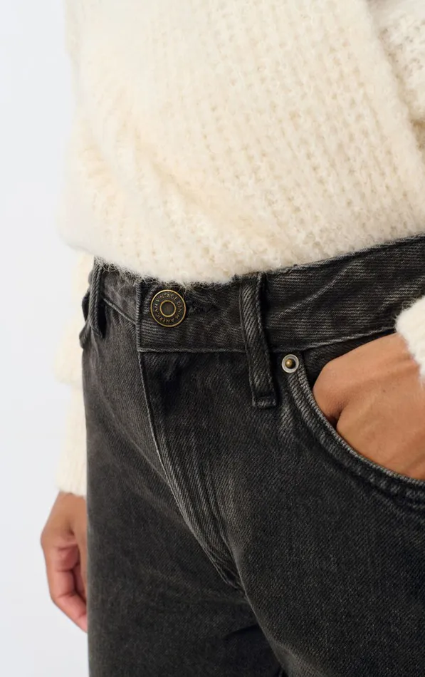 American Vintage Jeans Women Fitted Jeans Yopday Black Salt And Pepper American Vintage Jeans Women Fitted Jeans Yopday Black Salt And Pepper