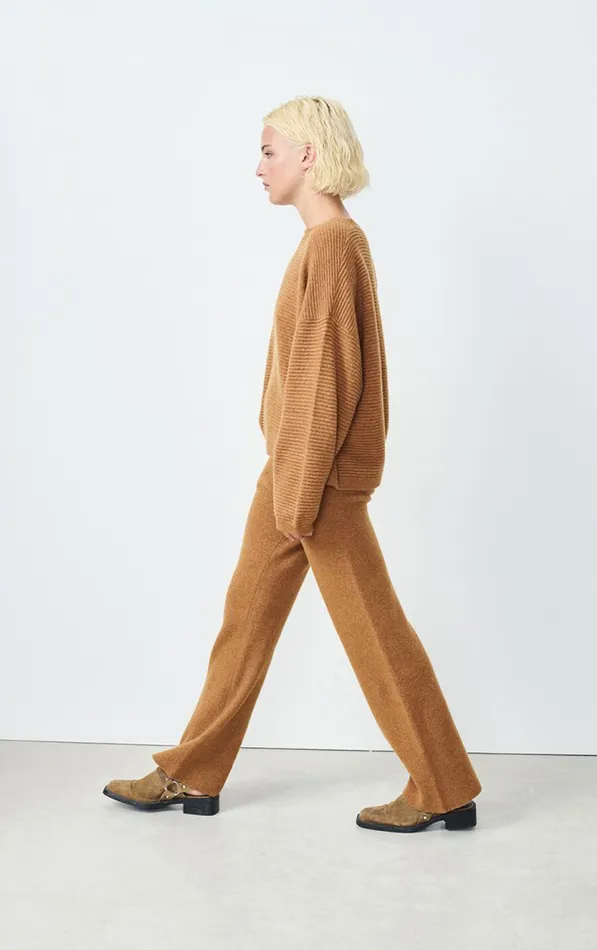 American Vintage Joggers and Leggings Women Joggers Raxow Brunette Melange American Vintage Joggers and Leggings Women Joggers Raxow Brunette Melange