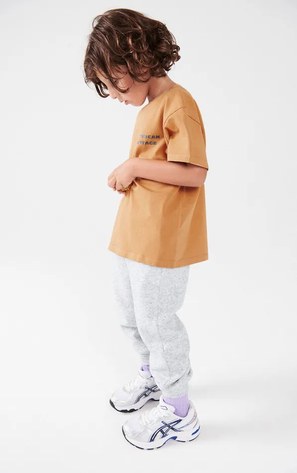 American Vintage Joggers Kids Joggers Evona Melange Light Grey American Vintage Joggers Kids Joggers Evona Melange Light Grey