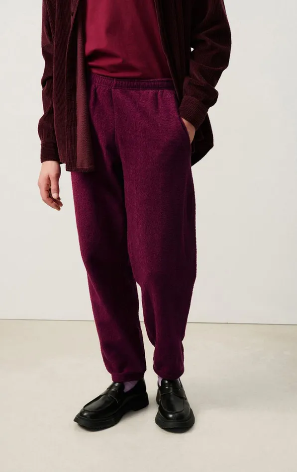 American Vintage Joggers Men Joggers Bobypark Burgundy