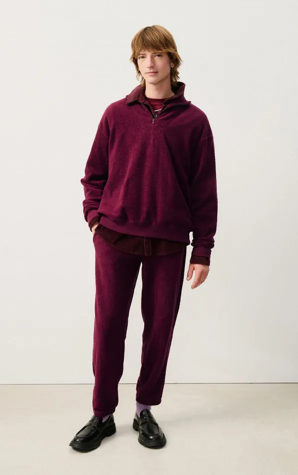 American Vintage Joggers Men Joggers Bobypark Burgundy