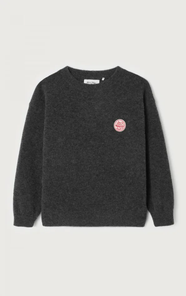 American Vintage Jumpers and Cardigans Kids Jumper Raxow Melange Charcoal