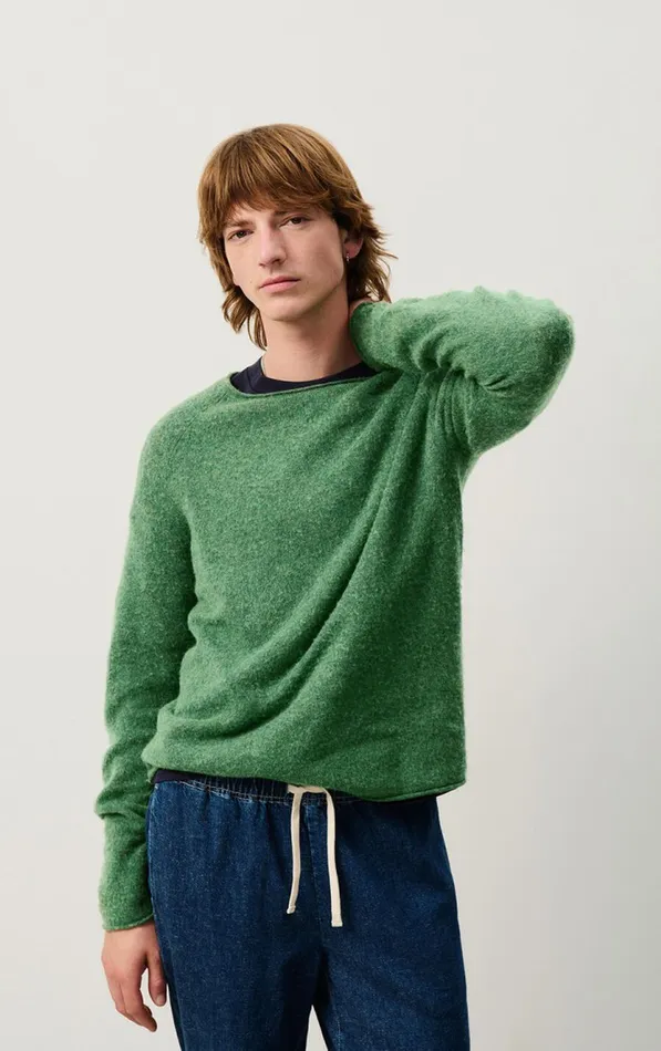 American Vintage Jumpers and Cardigans Men Jumper Docatown Forest Melange