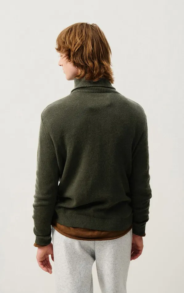 American Vintage Jumpers and Cardigans Men Jumper Falyday Seaweed Black Melange