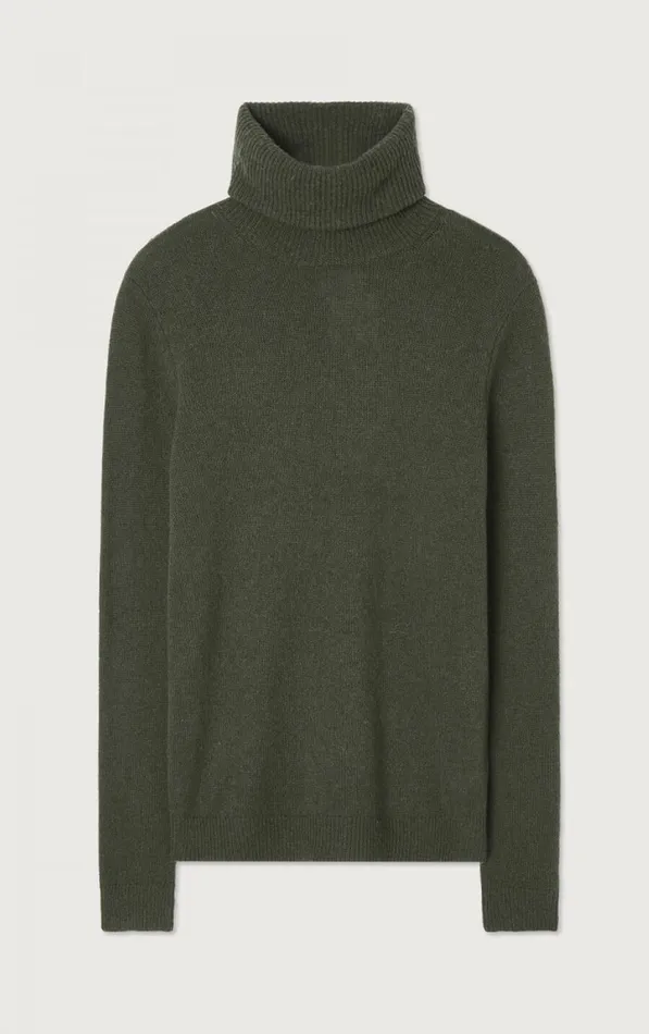 American Vintage Jumpers and Cardigans Men Jumper Falyday Seaweed Black Melange