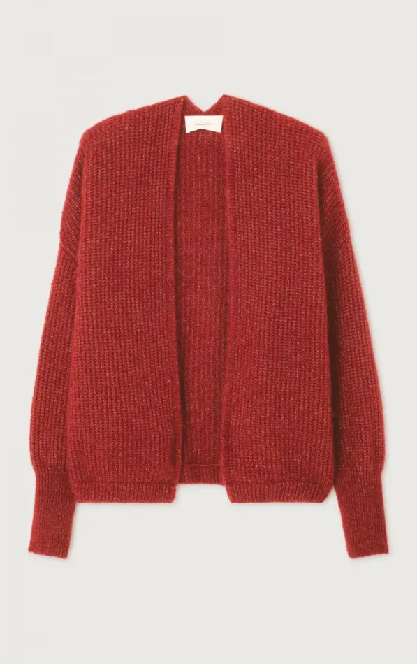 American Vintage Jumpers and Cardigans Women Cardigan East Melange Burgundy