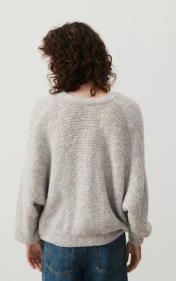 American Vintage Jumpers and Cardigans Women Cardigan Zolly Heather Grey American Vintage Jumpers and Cardigans Women Cardigan Zolly Heather Grey