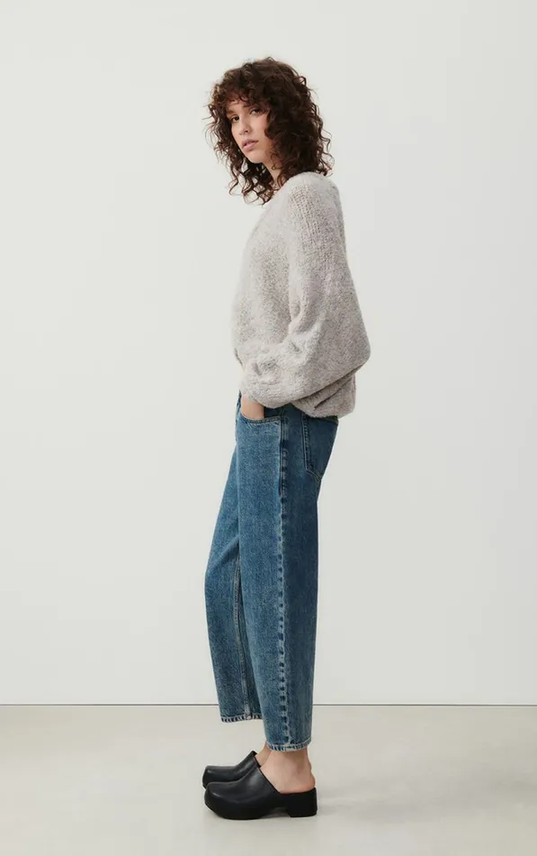 American Vintage Jumpers and Cardigans Women Cardigan Zolly Heather Grey American Vintage Jumpers and Cardigans Women Cardigan Zolly Heather Grey
