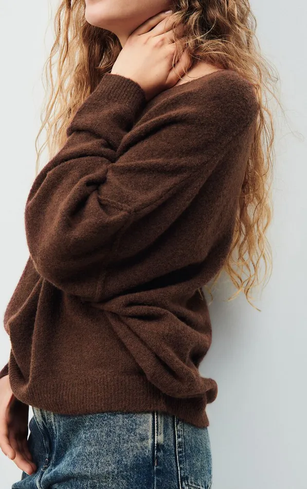 American Vintage Jumpers and Cardigans Women Jumper Damsville Black Brownie Melange