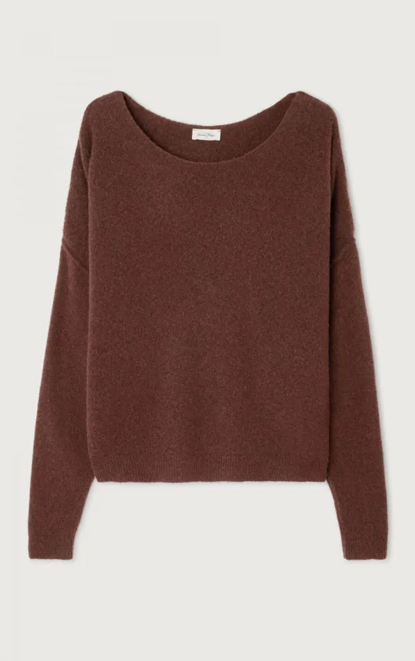 American Vintage Jumpers and Cardigans Women Jumper Damsville Black Brownie Melange