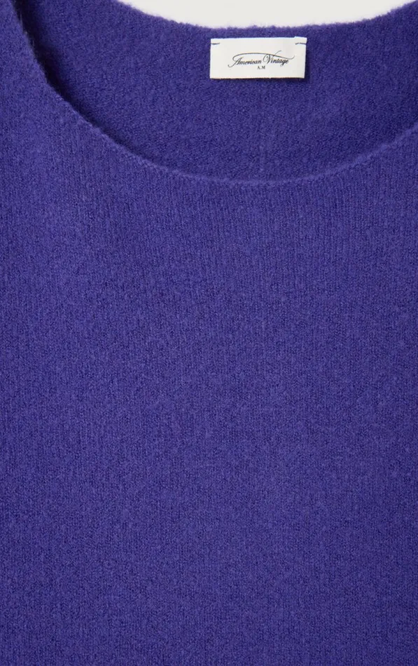 American Vintage Jumpers and Cardigans Women Jumper Damsville Purple Melange American Vintage Jumpers and Cardigans Women Jumper Damsville Purple Melange