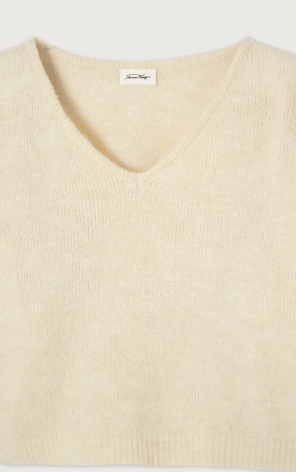American Vintage Jumpers and Cardigans Women Jumper East Melange Pearl American Vintage Jumpers and Cardigans Women Jumper East Melange Pearl