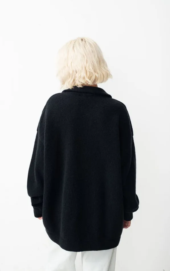 American Vintage Jumpers and Cardigans WomenMen Jumper Gylson Black American Vintage Jumpers and Cardigans WomenMen Jumper Gylson Black