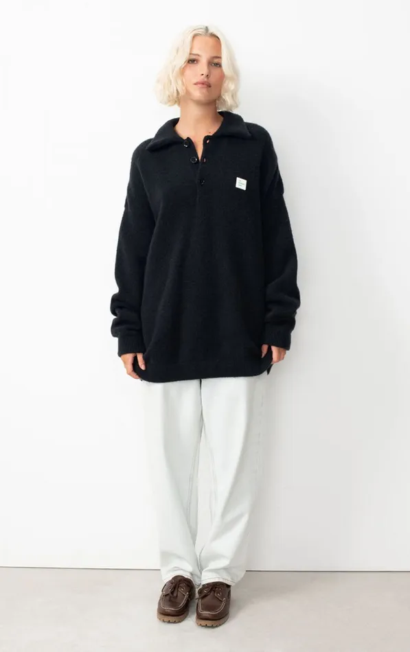 American Vintage Jumpers and Cardigans WomenMen Jumper Gylson Black American Vintage Jumpers and Cardigans WomenMen Jumper Gylson Black