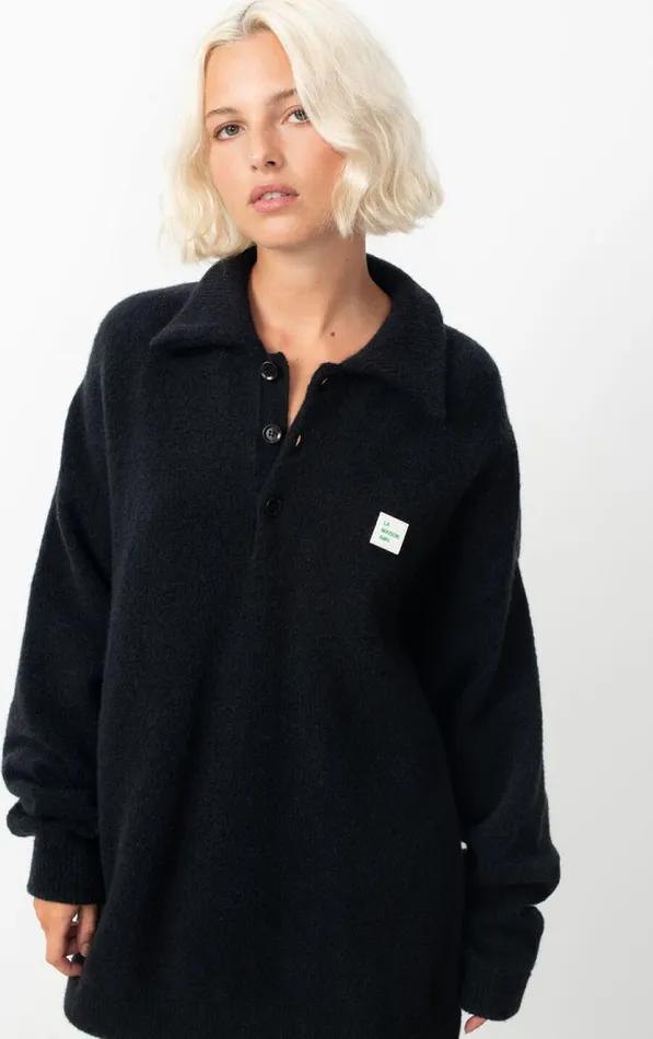 American Vintage Jumpers and Cardigans WomenMen Jumper Gylson Black American Vintage Jumpers and Cardigans WomenMen Jumper Gylson Black