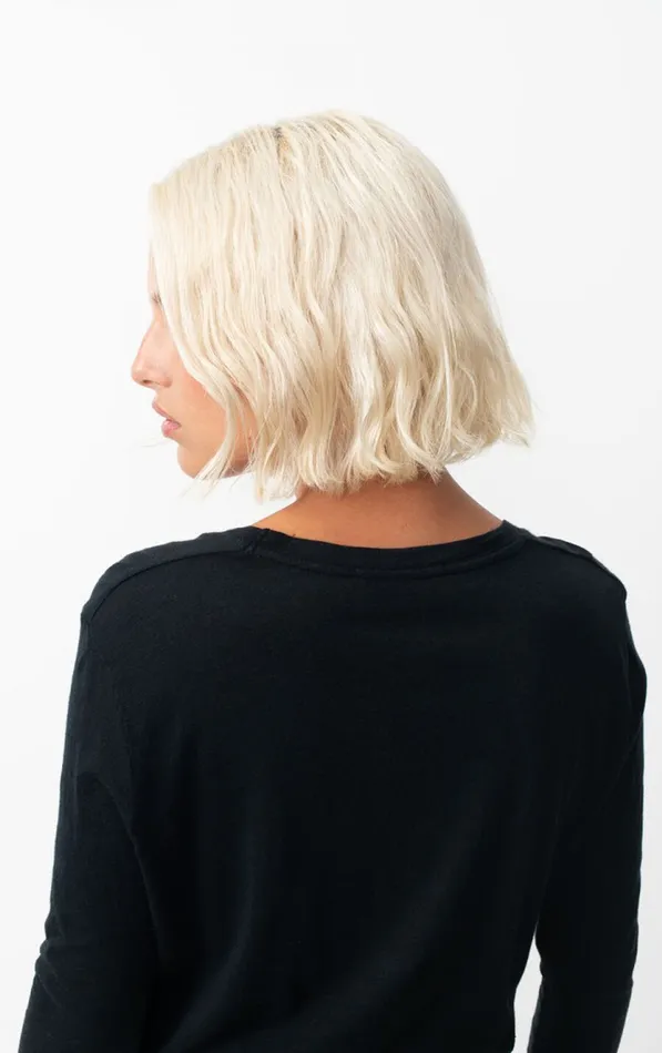 American Vintage Long Sleeve TShirts Women TShirt Jacksonville Black