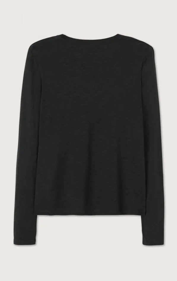 American Vintage Long Sleeve TShirts Women TShirt Jacksonville Black