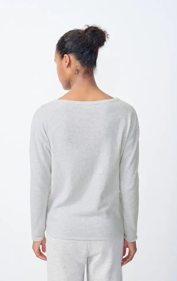 American Vintage Long Sleeve TShirts Women TShirt Sonoma Arctic Melange