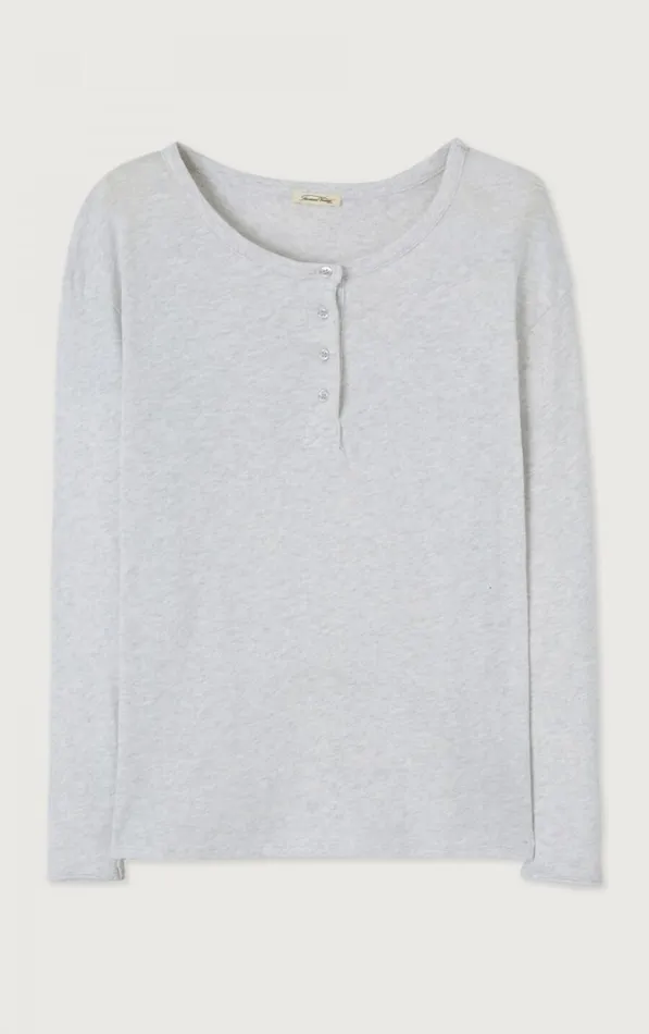American Vintage Long Sleeve TShirts Women TShirt Sonoma Arctic Melange