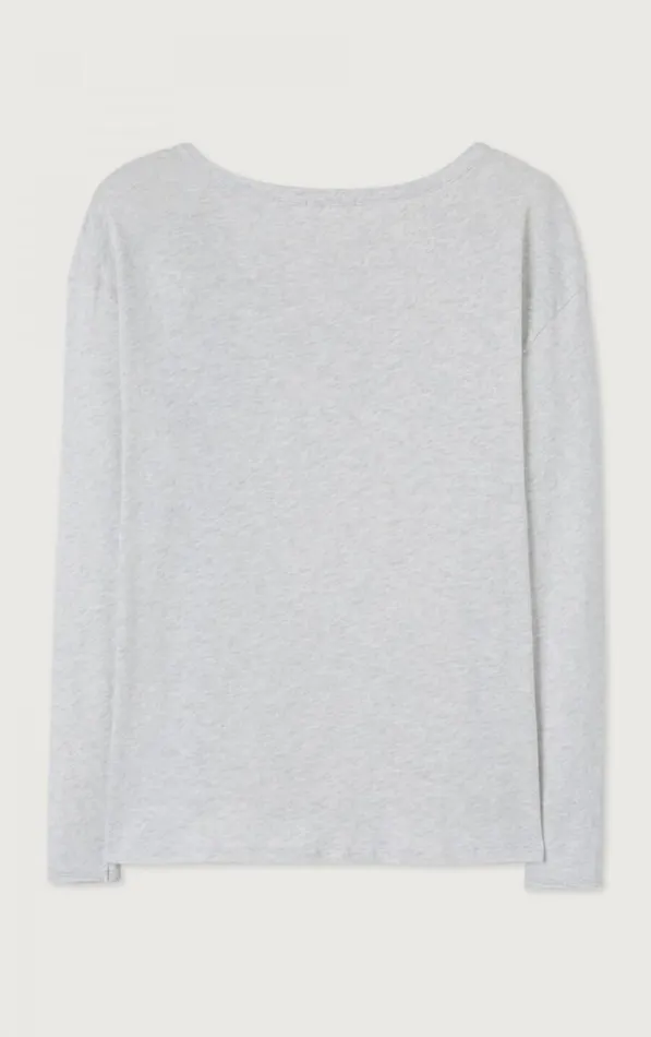 American Vintage Long Sleeve TShirts Women TShirt Sonoma Arctic Melange