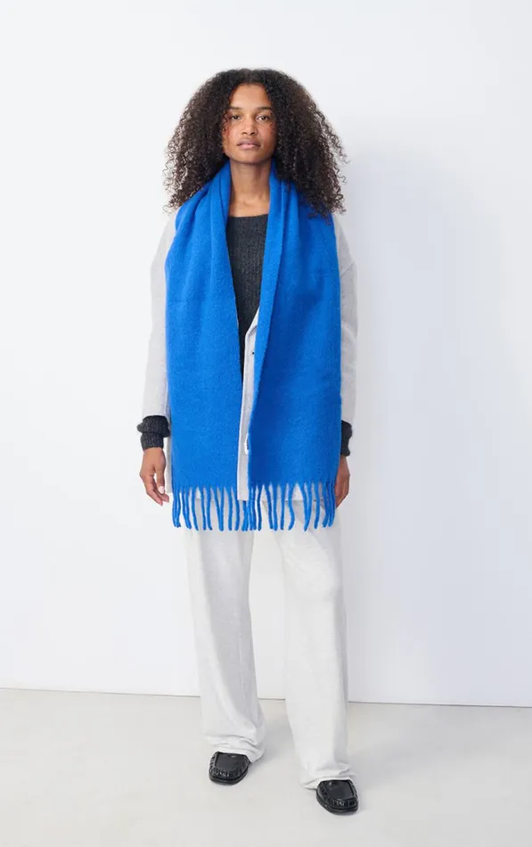 American Vintage Scarves And Shawls WomenMen Scarf Hizlaw Blue De Prusse American Vintage Scarves And Shawls WomenMen Scarf Hizlaw Blue De Prusse