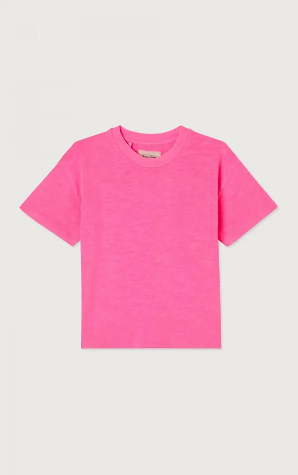American Vintage Short Sleeve TShirts Kids TShirt Sonoma Pink Acid Fluo