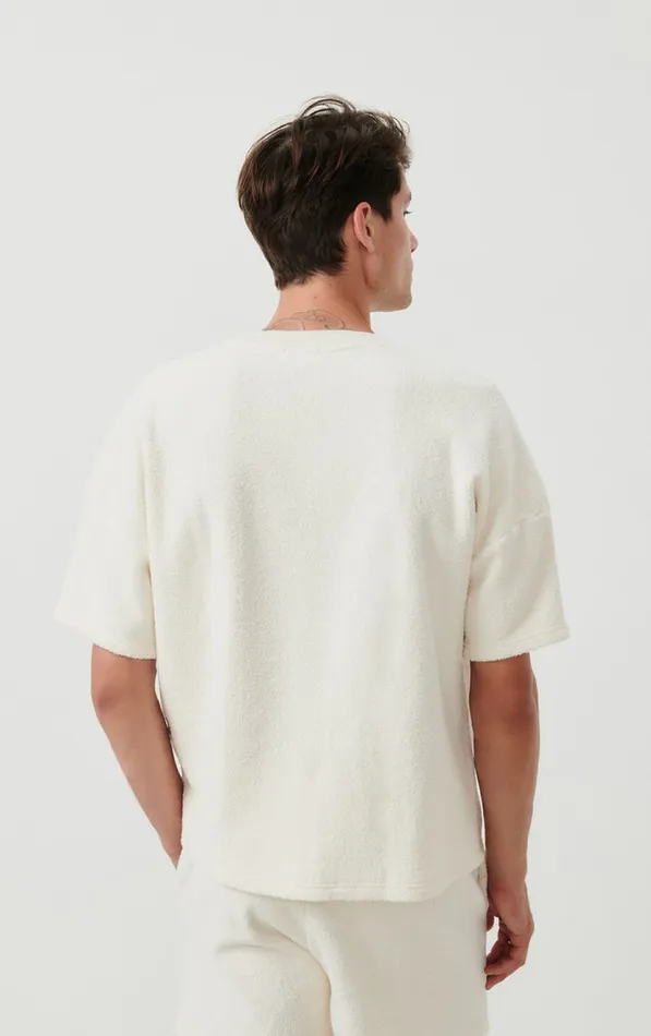 American Vintage Short Sleeve TShirts Men TShirt Bobypark Ecru