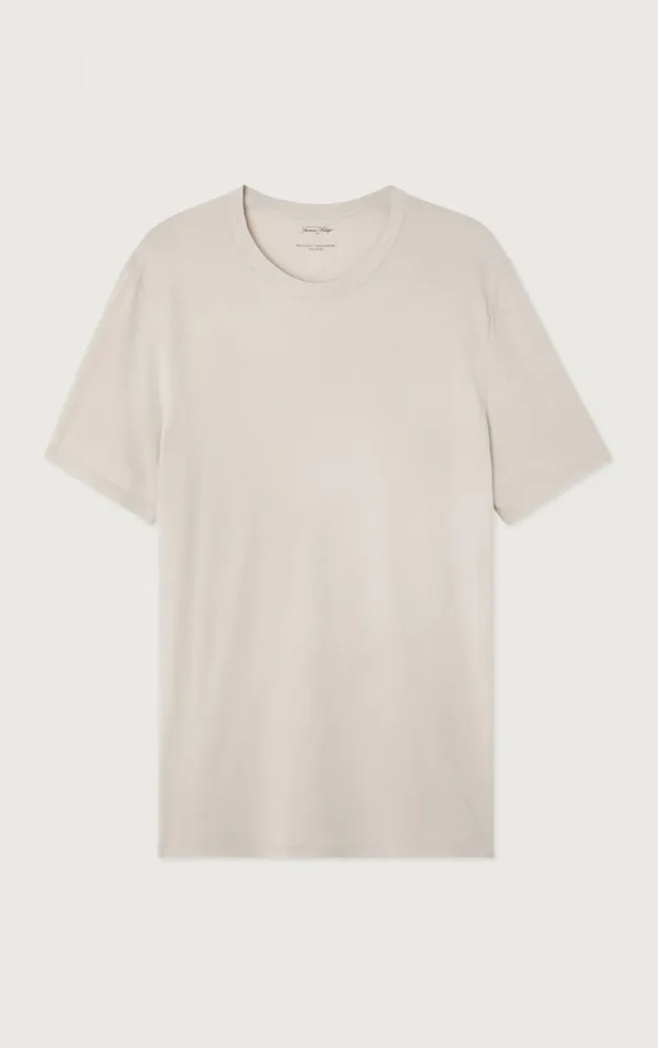 American Vintage Short Sleeve TShirts Men TShirt Devon Ecru Vintage