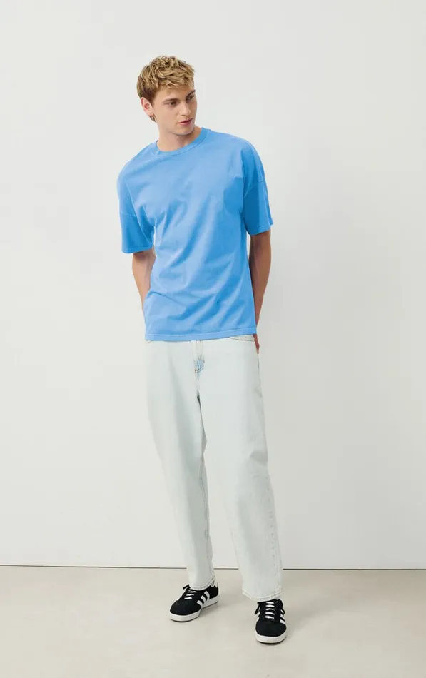 American Vintage Short Sleeve TShirts Men TShirt Fizvalley Vintage Sky