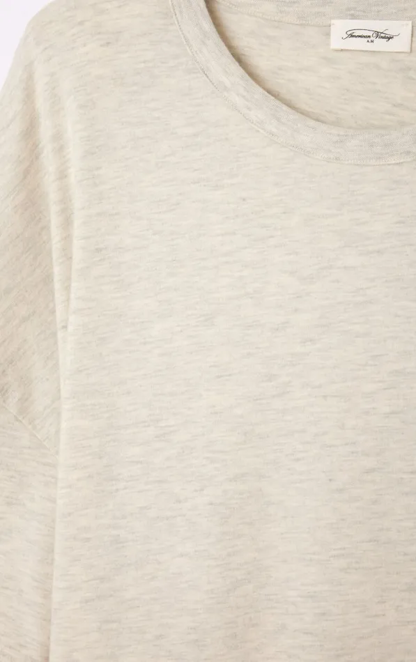 American Vintage Short Sleeve TShirts Men TShirt Ypawood Heather Grey American Vintage Short Sleeve TShirts Men TShirt Ypawood Heather Grey